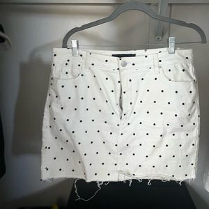 TINSEL polka dot mini skirt